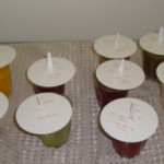 Juices waiting to be collected